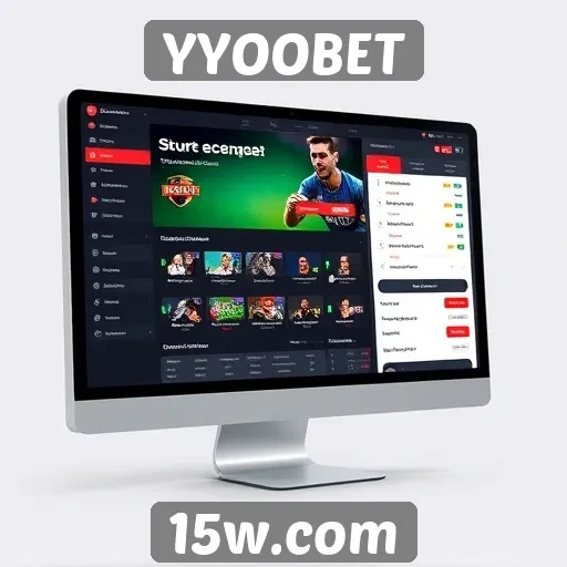 Interface do usuário do site YYOOBET em detalhe